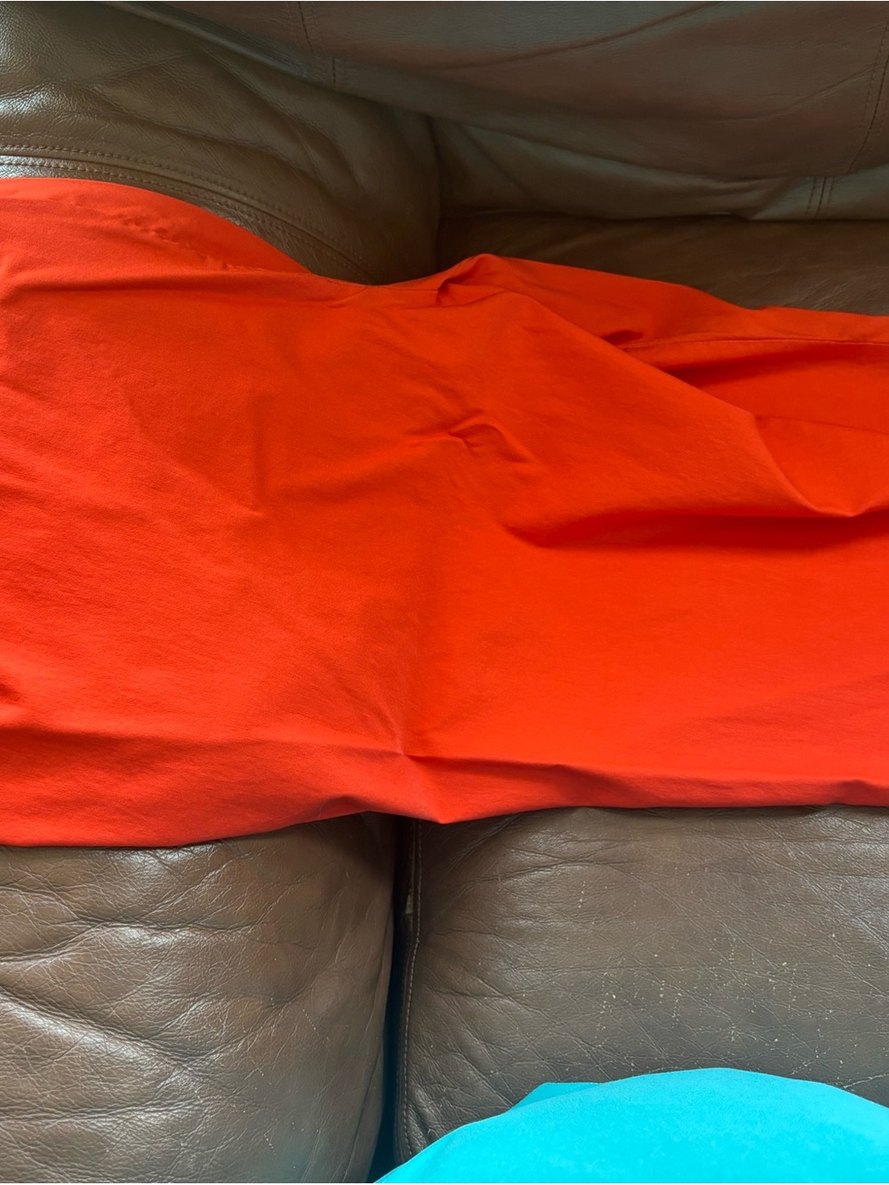 Lane Bryant Bright Orange Pencil Skirt